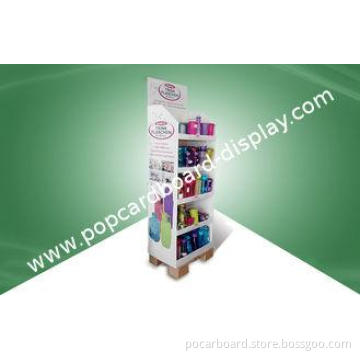 Stable 5 - shelf Cardboard POS Display For Cups and Bottles